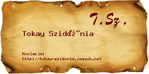 Tokay Szidónia névjegykártya